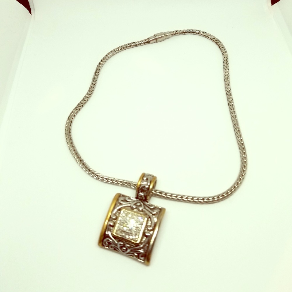 Antique looking statement necklace